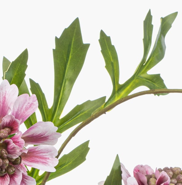 Künstlicher Zweig Scabiosa RUXTER, Hellrosa, 115cm - Kunst Scabiosazweig