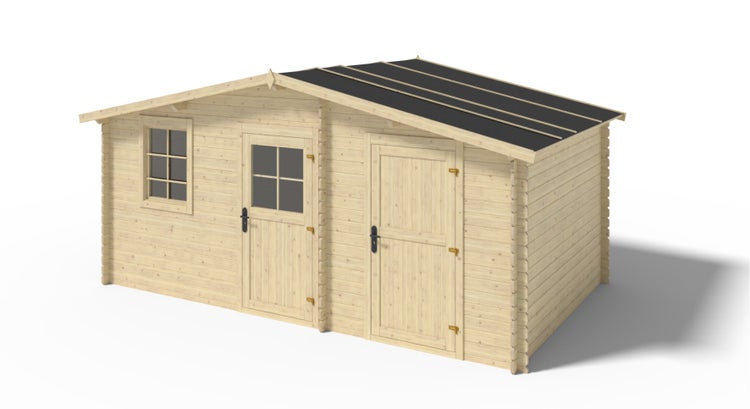 Gartenhaus, Gerätehaus 15m2 Größe 5x3m 28 mm HORNBACH