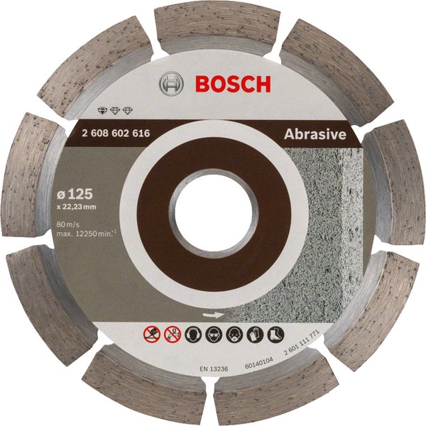 Bosch Diamanttrennscheibe Standard for Abrasive 125x22,23x1,6x10 mm 2608602616