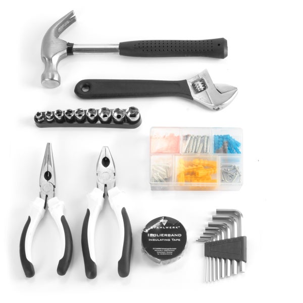 Heimwerker Set HTS-45 ST Werkzeugkasten mit 44-teiligem Werkzeug Set