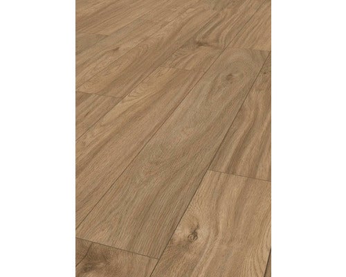 Detailaufnahme eines Laminatbodens mit Holzstruktur