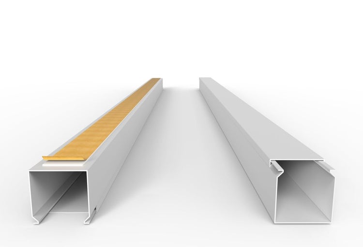 CILSON WDK4040SW Art.-Nr. 6700280 Kabelkanal Selbstklebend 40x40mm Weiß - 2 m / 2000 mm, Großzügiges Volumen, Sichere Kabelorganisation