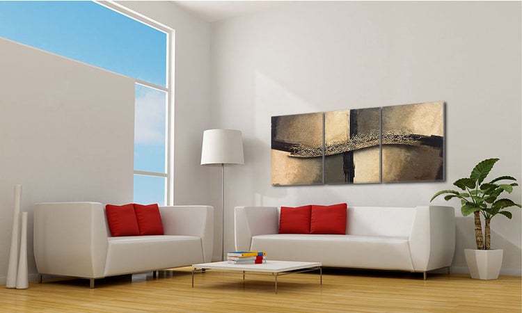 Das Wohnzimmerbild -Overcoming- 210x80x2 cm handgemaltes Unikat