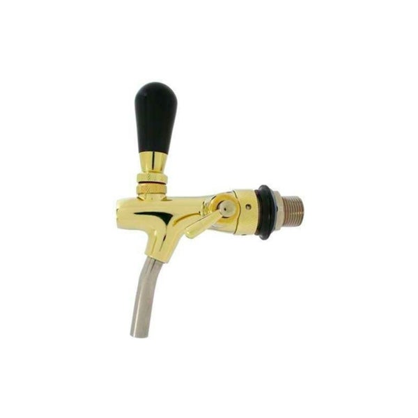 Zapfhahn mit schwarzem Griff