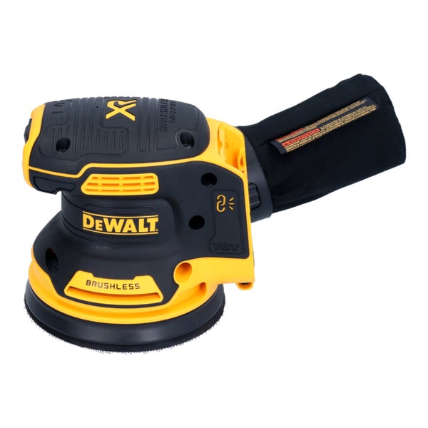 DeWalt Akku Exzenterschleifer 18 Volt mit bürstenlosem Motor und Staubfangbeutel