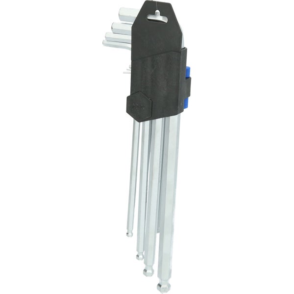 BRILLIANT TOOLS Winkelstiftschlüssel-Satz 9tlg. Innensechskant-Profil lang - BT045019