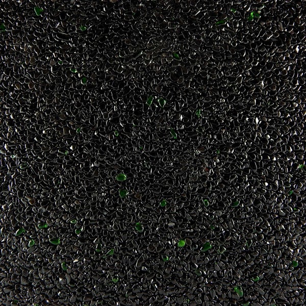 Terralith Glassteinteppich Vetro Verde / Nero für 1 qm -außen-