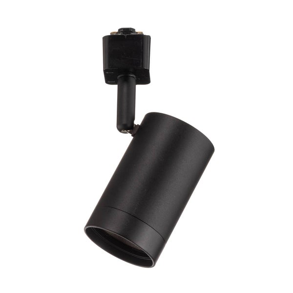 PRIOS Stromschienenleuchte Jorell (Modern) in Schwarz aus Aluminium (5 flammig, GU10) - 1-Phasen Stromschiene Stromschienenstrahler Wohnzimmerleuchte
