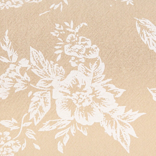 Tapete mit florale Blumenmuster auf textiler Struktur