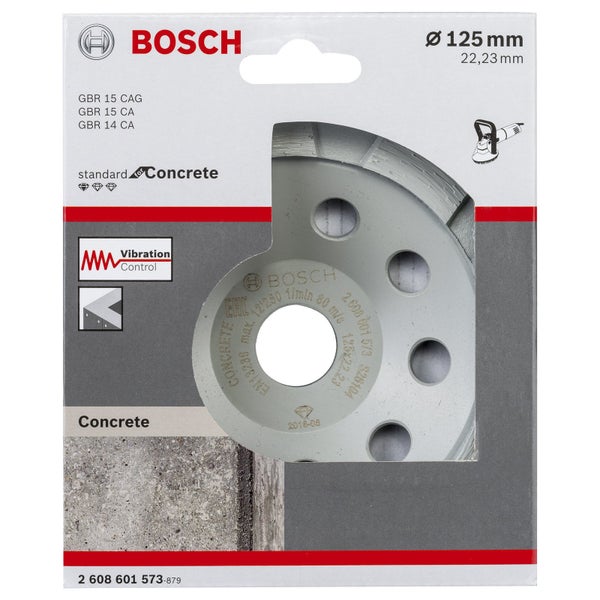 Bosch Diamanttopfscheibe Standard for Concrete 125 x 22,23 x 5 mm - 2608601573