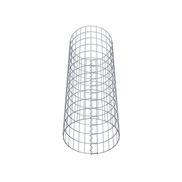 Gabionensäule Durchmesser 42 cm, MW 5 x 10 cm rund - Höhe: 1,20 m