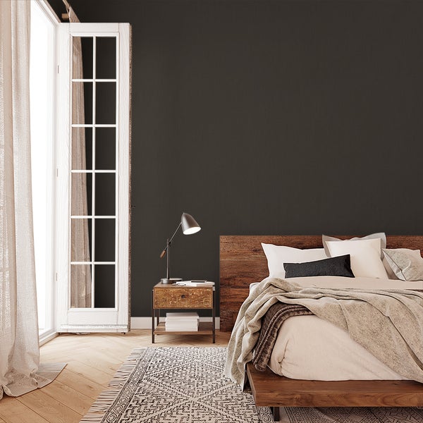 Tapete Braun Uni Modern für Wohnzimmer Schlafzimmer Küche MADE IN GERMANY 10,05 x 0,53m