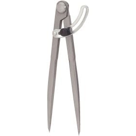 Ein Metall-Stangenzirkel mit Feststellschraube und Bogenführung zum Anreißen und Messen von Werkstücken.