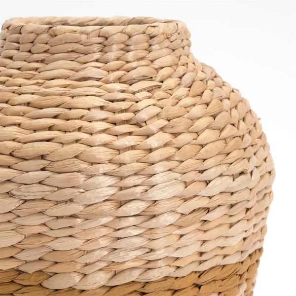Vase  Kairo 32  cm, geflochtenes Stroh natur-gelb