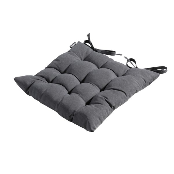 Sitzkissen Panama grau - Ca. 46x46 cm - 4er-Set