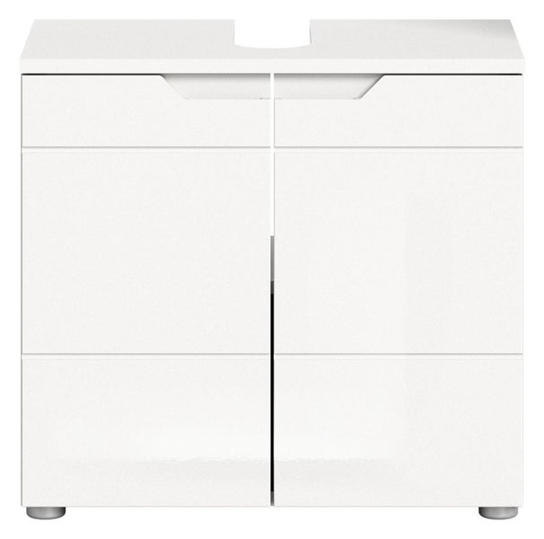 Waschtischunterschrank mit zwei Türen und Aussparung für Waschbecken