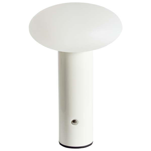 Kabellose LED Tischlampe BUAYAN mit Dimmer Metall Weiß