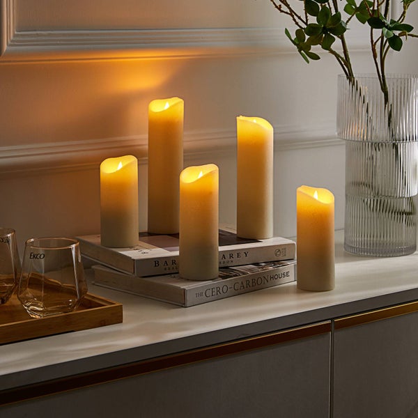 Lindby LED Lichterketten Candora dimmbar mit Leselampe (Modern) in Weiß (5 flammig, ) - für Innen Wohnzimmerleuchte