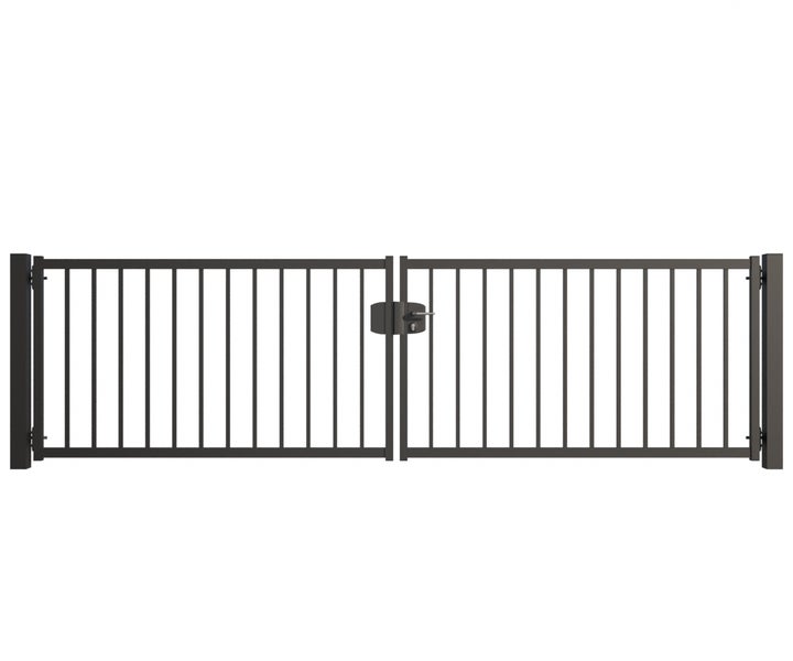 Doppeltor aus Metall für den Außenbereich