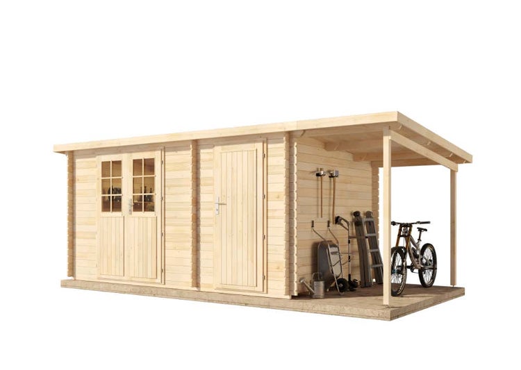 Detailansicht eines Lagerregals mit Regalboden