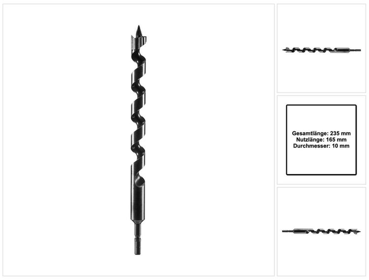 Festool Schlangenbohrer SB CE D10 10 mm ( 205905 ) für Schlagbohrschrauber und Bohrschrauber
