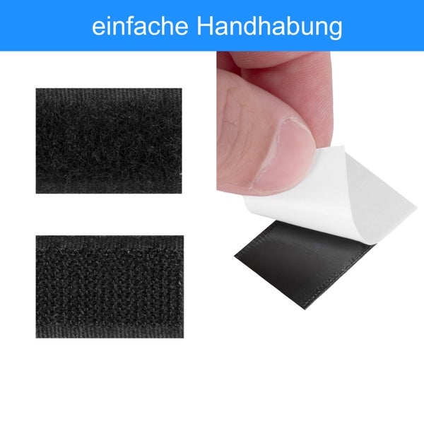 Selbstklebendes Klettband zur einfachen Befestigung