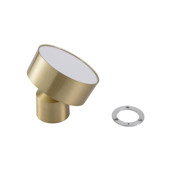 ,schwenkbar (Modern) in Gold / Messing aus Aluminium (1 flammig, ) - Deckenleuchte Wandleuchte Strahler Spot Lampe Wohnzimmerleuchte