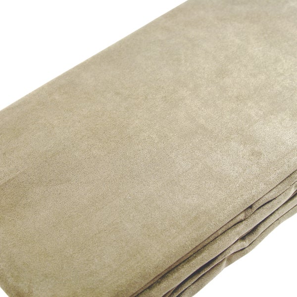 Beautissu Romantica Tagesdecke Wildleder Optik 210x280cm Natur