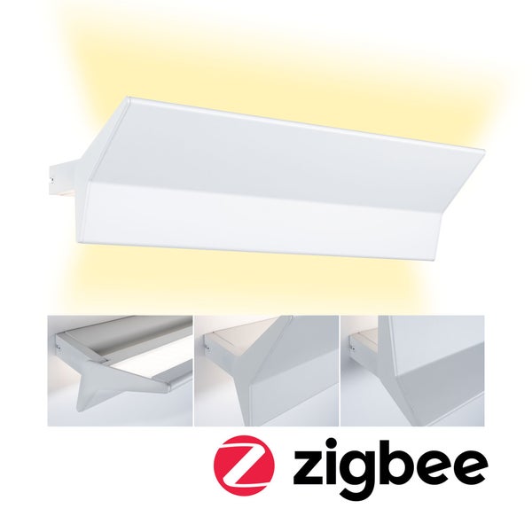 LED Wandleuchte Smart Home Zigbee 3.0 Stine Tunable White 1400lm / 410lm 230V 13W dimmbar Weiß matt