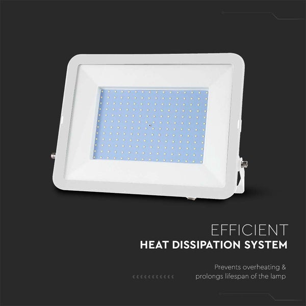 LED-Scheinwerfer - Samsung - IP65 - Weißes Gehäuse - 300 Watt - 26390 Lumen - 4000K - 5 Jahre
