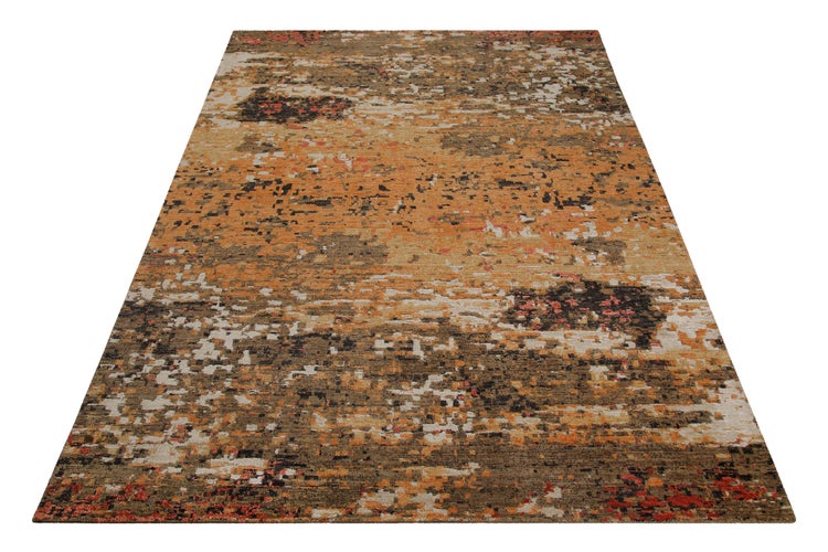 Esprit Kurzflor Teppich Orange aus Wolle East Village 50x80 cm