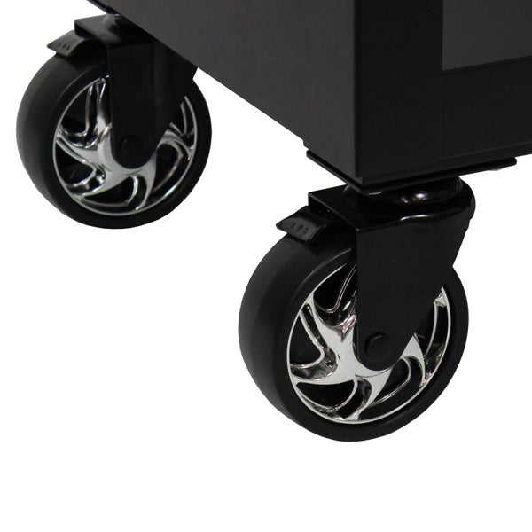 Räder eines Grillwagens