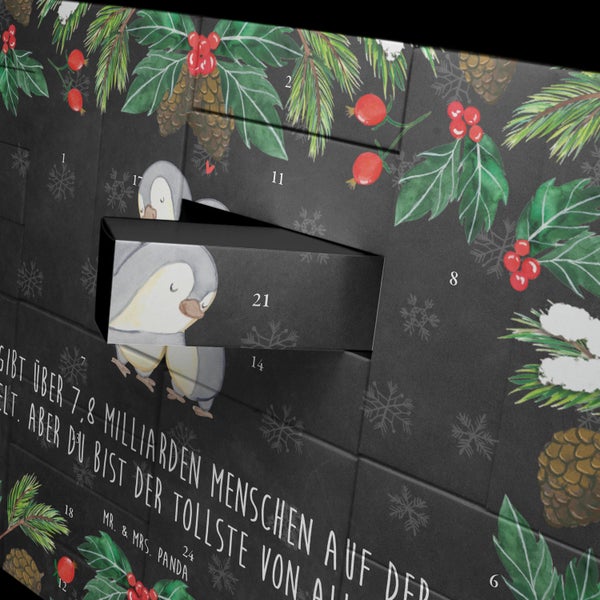 Mr. & Mrs. Panda Befüllbarer Adventskalender Pinguine Kuscheln - Schwarz