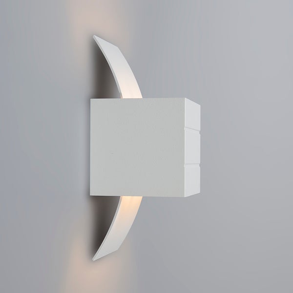 Set aus 2 modernen Wandleuchten weiß - Amy