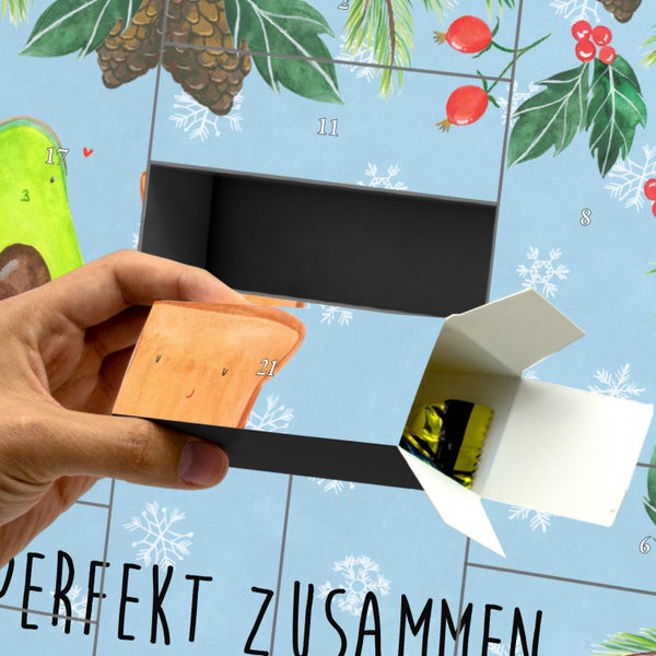Mr. & Mrs. Panda Befüllbarer Adventskalender Avocado Toast - Blau Pastell
