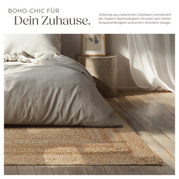 Handgewebter Teppich tectake strapazierfähig und pflegeleicht verschiedene Größen 160 x 230 cm