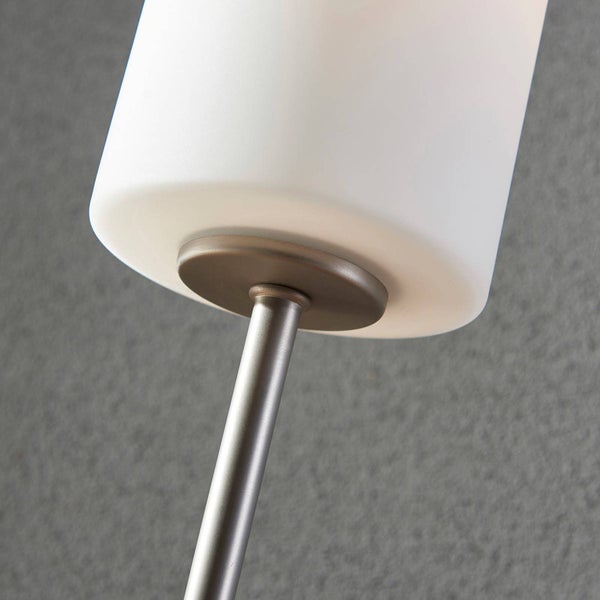 Lindby Tischlampe Felice (Modern) in Weiß aus Glas (1 flammig, E27) - Tischleuchte Schreibtischlampe Nachttischlampe Wohnzimmerleuchte
