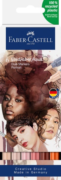 Faber-Castell Gofa Aqua Dual Marker Portrait 6er Set