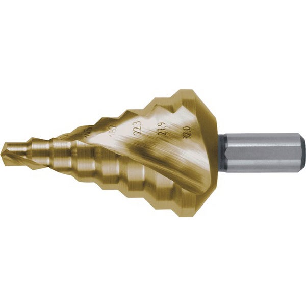 RUKO Stufenbohrer HSS-TiN spiralgenutet mit Kreuzanschliff Ø 6 - 32 mm - 101057T