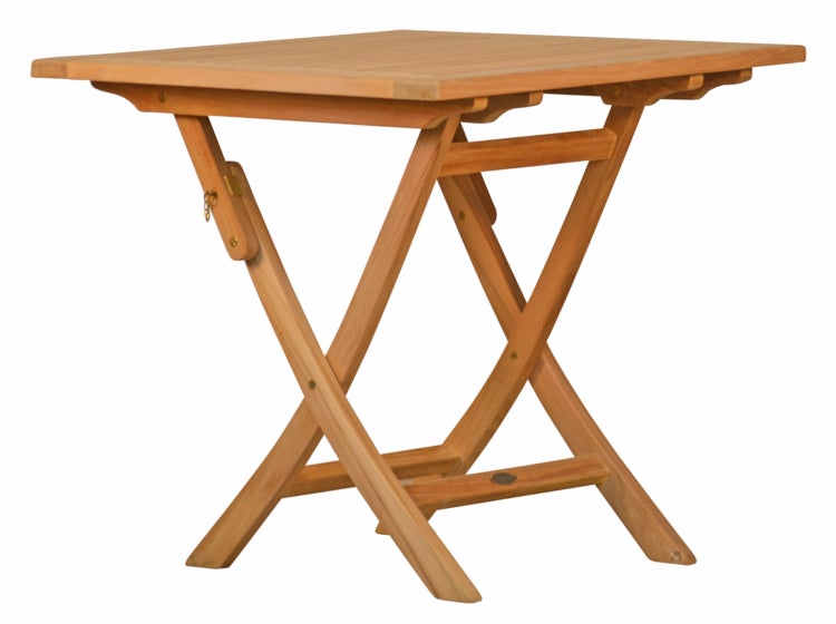 Teak Klapptisch 80 x 80 cm premium wetterfest langlebig