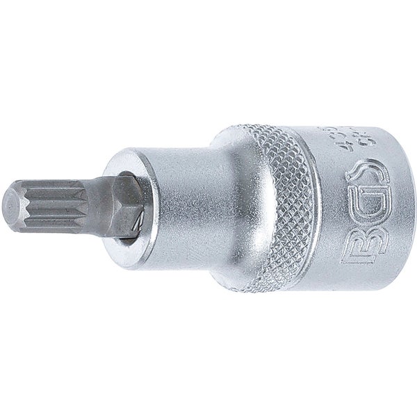 BGS Bit-Einsatz Antrieb Innenvierkant 12,5 mm (1/2) Innenvielzahn (für XZN) M8 - 4352