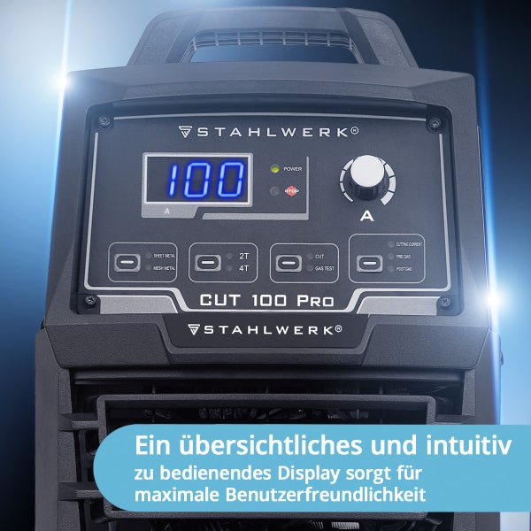 Stahlwerk CUT 100 Pro Plasmaschneider mit digitalem Display