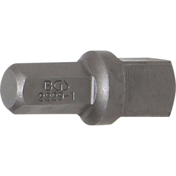 BGS Bit-Knarren-Adapter Außensechskant 8 mm (5/16) - Außenvierkant 10 mm (3/8) 30 mm - 2229-1