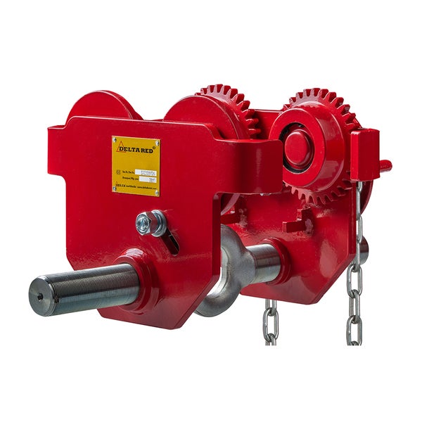 Rote DELTARED Laufkatze mit Kette