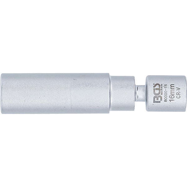 BGS technic Gelenk-Zündkerzen-Einsatz, 16 Millimeter, Chrom-Vanadium-Stahl.