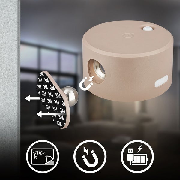 LED Wandleuchte Wandlampe ohne Stromanschluss Akku Dimmbar Touch ohne Bohren
