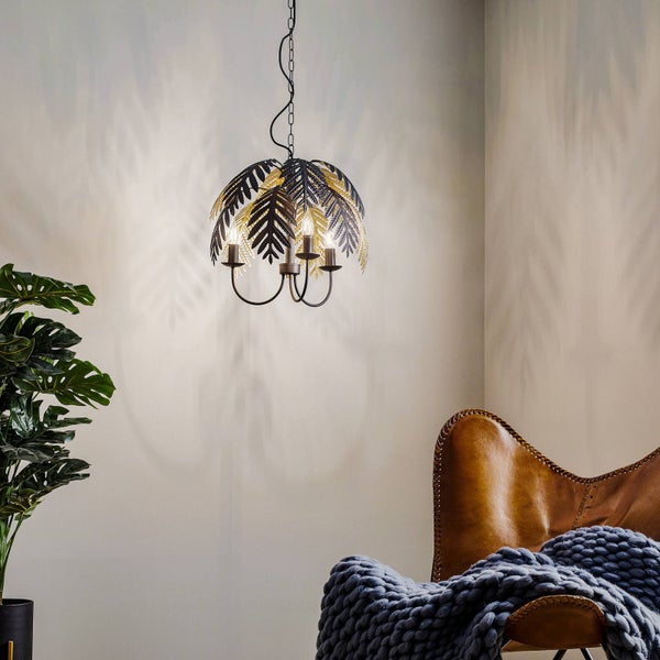Lucande Pendelleuchte Aparas (Design, Modern) in Schwarz aus Metall (3 flammig E14) - Design-Hängeleuchte Esstischlampe Hängelampe Hängeleuchte Wohnzimmerleuchte
