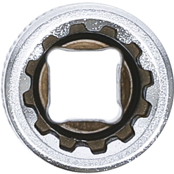 BGS Steckschlüssel-Einsatz Gear Lock tief Antrieb Innenvierkant 6,3 mm (1/4) SW 10 mm - 10160