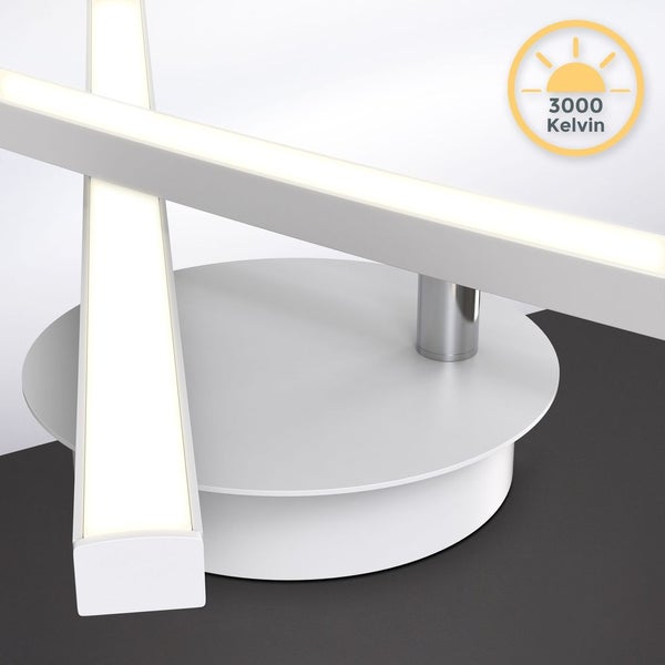 LED Deckenleuchte, matt-weiß, 2xLED/6W
