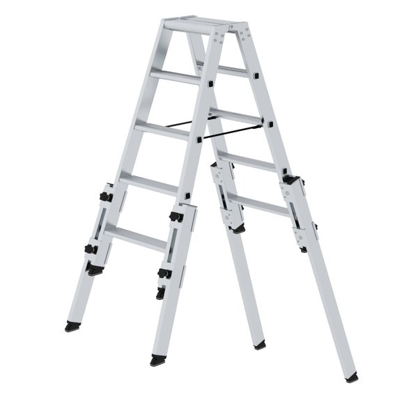 PROREGAL Stufen-Stehleiter Treppengängig 2 x 5 Stufen